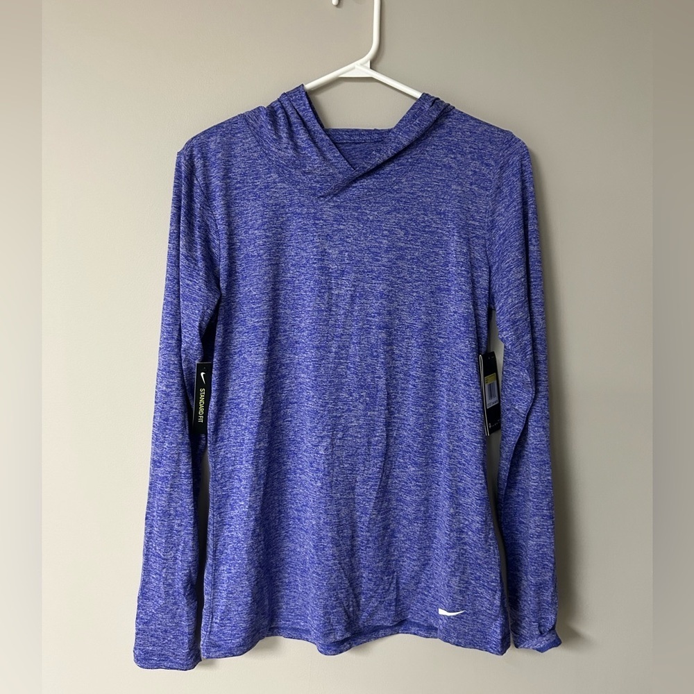 Nike Dri Fit Purple Long Sleeve Training‎ Hoodie